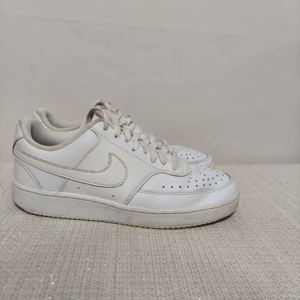 Nike Court Vision Low White CD5434-100 Low Top Casual Shoes Womens Size 7.5